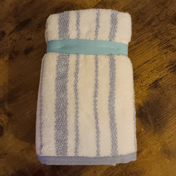 Martha Stewart Collection - Striped Nautical Hand Towel - Frozen Pond - Picture 5 of 10